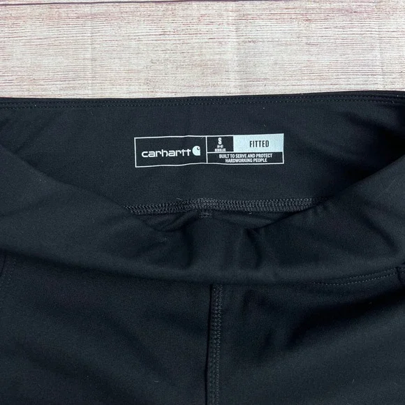 Carhartt Force Utility Leggings Women Size Small Fitted Black Cargo Pockets - Picture 12 of 12